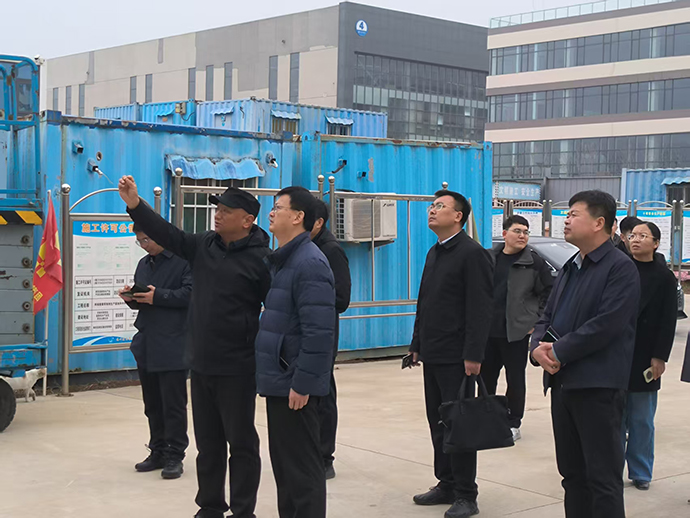 莱芜区副区长张凯到我司“阿维菌素等制剂生产基地和中科合成生物学研究院项目”现场调研