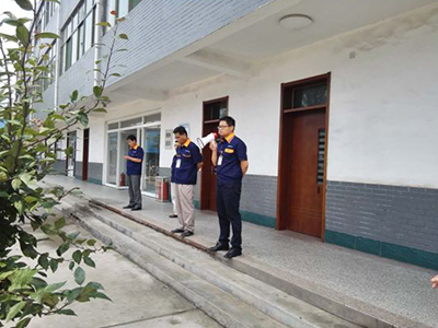 生产基地6月份消防演习大练兵